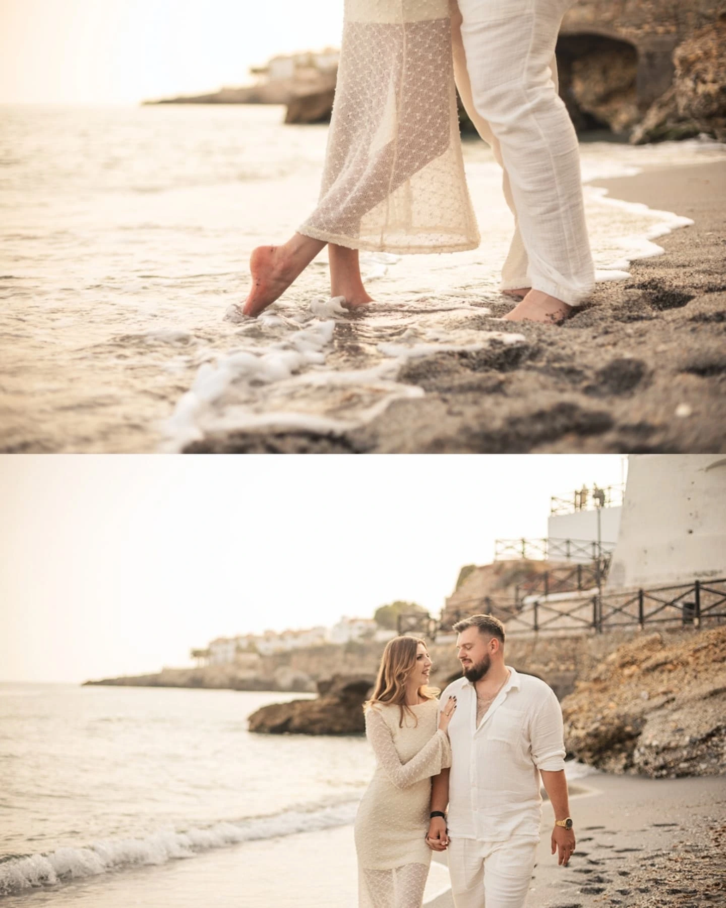 Love story in Nerja Couples photography in Granada, Spain.
