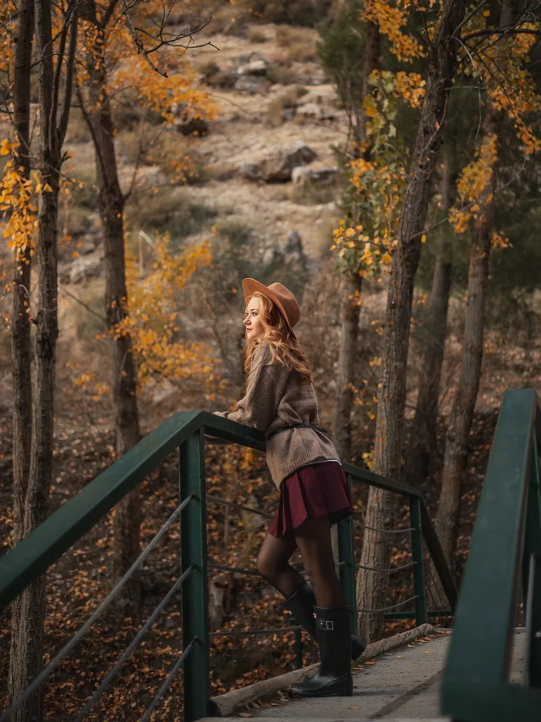 Beautiful autumn in Granada. Portrait photography in Granada, Spain. Beautiful autumn in Granada. Portrait photography in Granada, Spain.